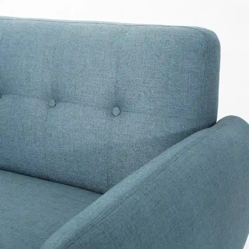 Josephine Mid-century Modern Tufted Fabric Upholstered Sofa by Christopher Knight Home