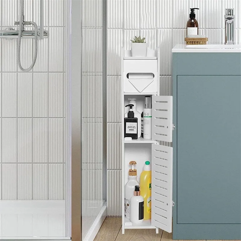 Small Bathroom Storage Cabinet for Small Spaces - 6.4D x 6W x 30H