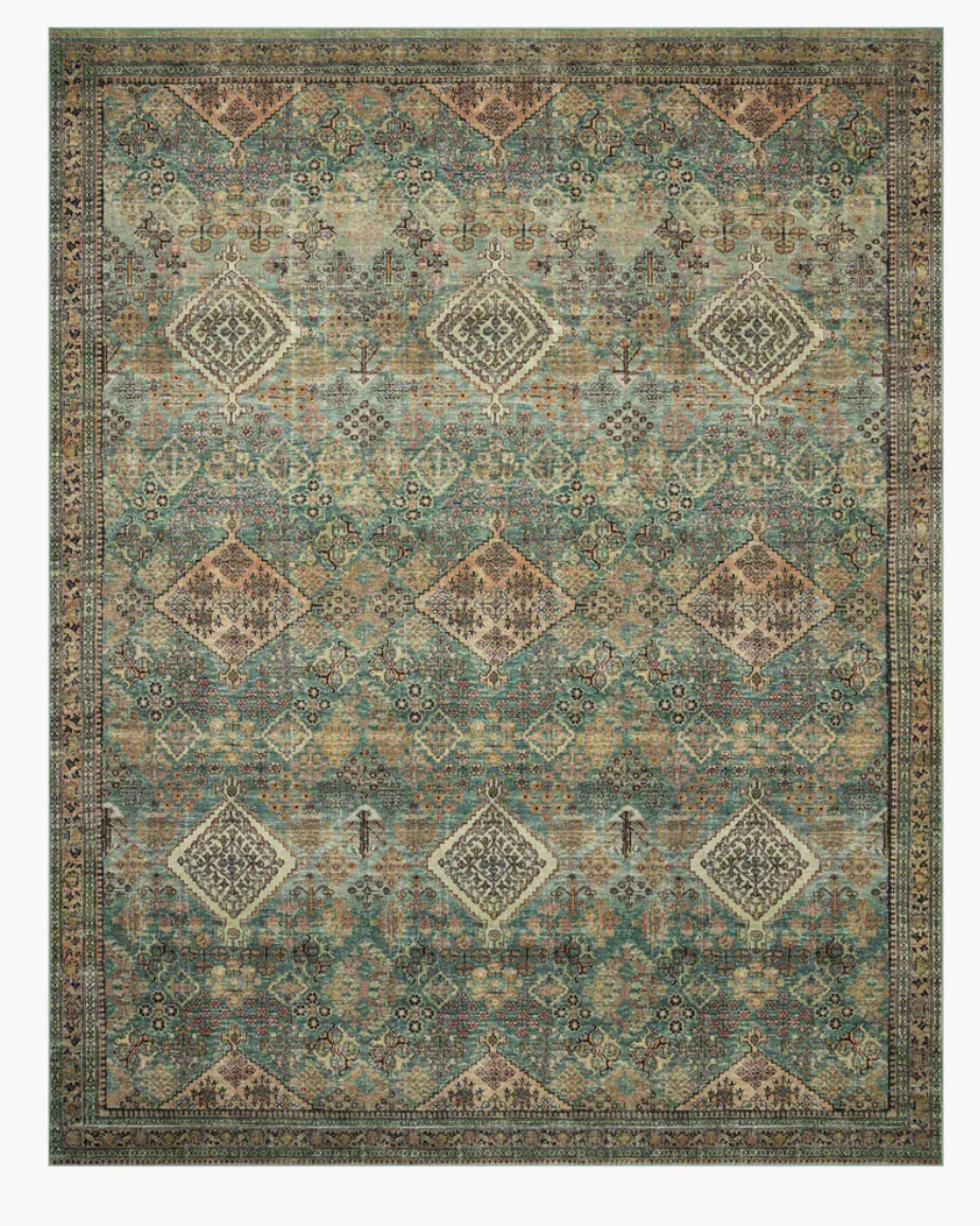 Sinclair Turquoise/ Multi Rug