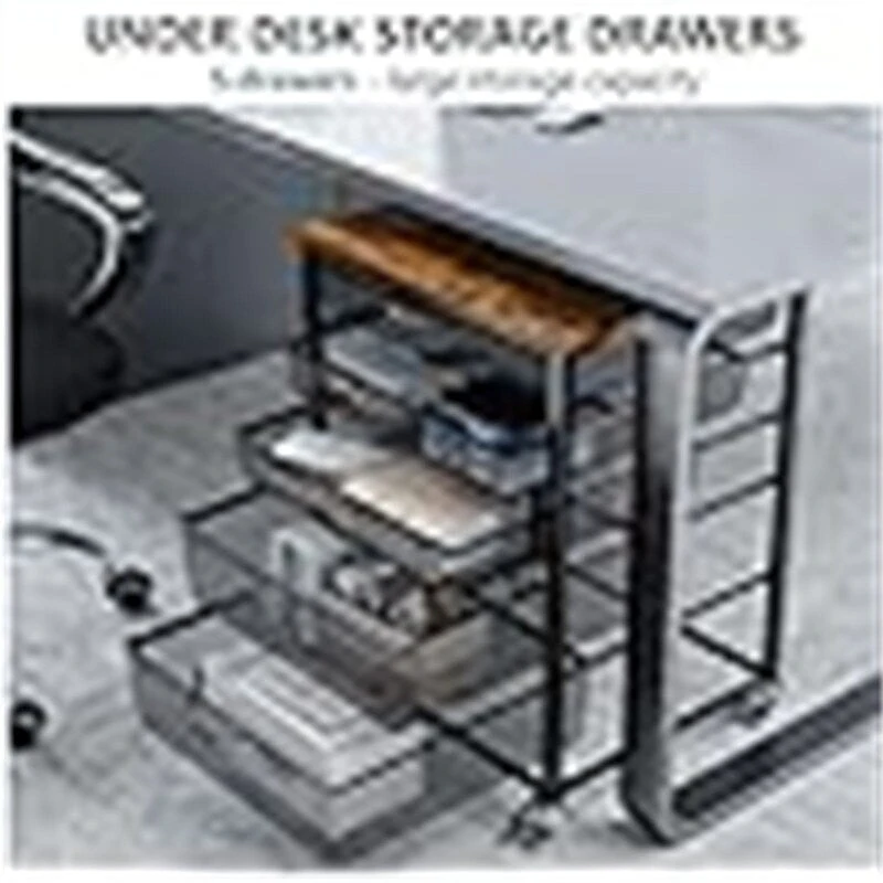 Printer Stand with Charging Station - 18.9 D x 20.86 W x 27.36 H