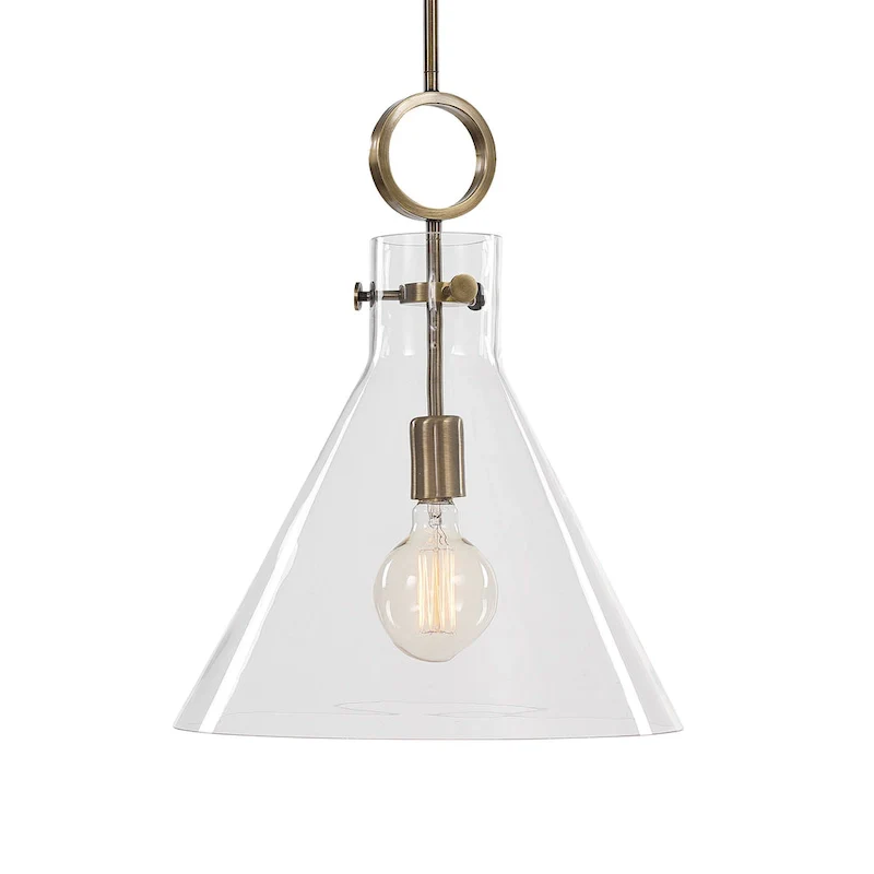 Uttermost Imbuto Funnel Glass 1-Light Pendant