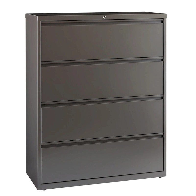 8000 Series 42 Wide 4-Drawer Lateral File Cabinet, Light Gray
