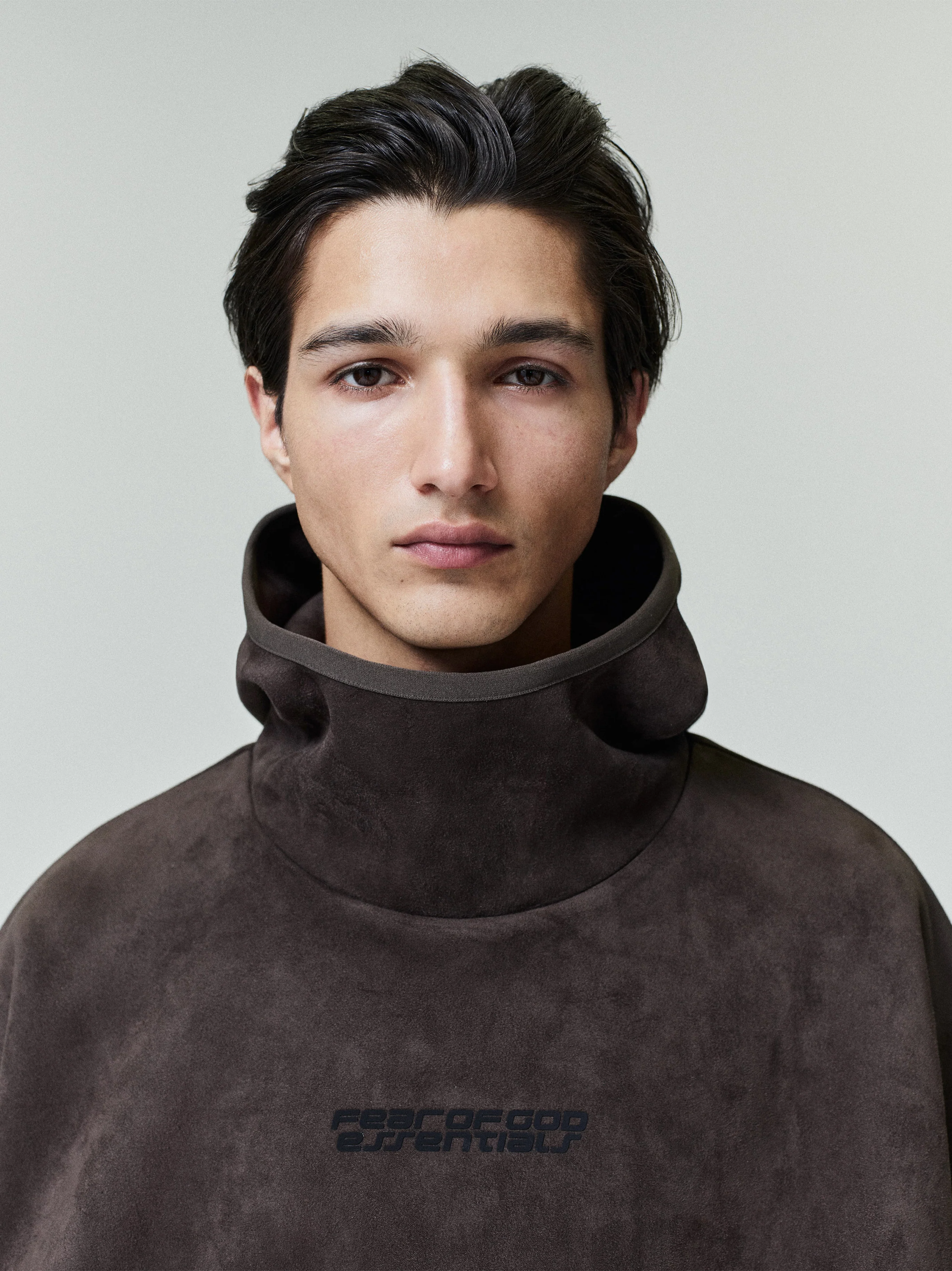 Suede Fleece Modern Hoodie