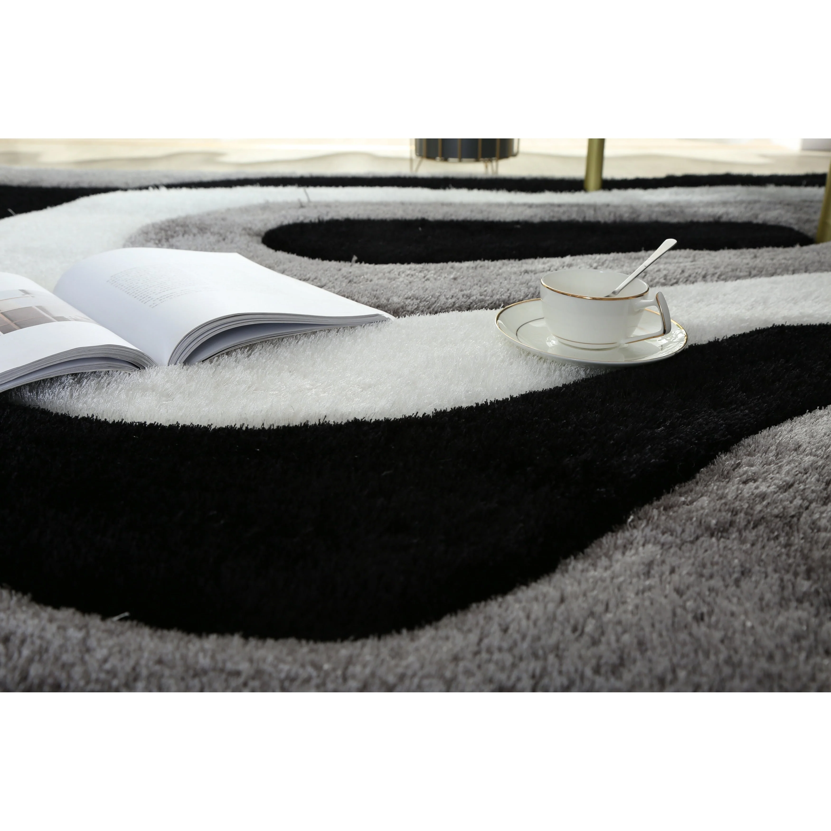 Mateos Shag Abstract Designed Area Rug