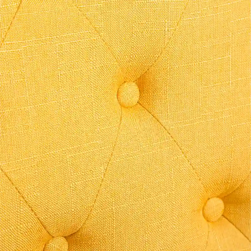 Roundhill Amonia 7-piece Dining Set, Turned-Leg Dining Table with 6 Tufted Chairs