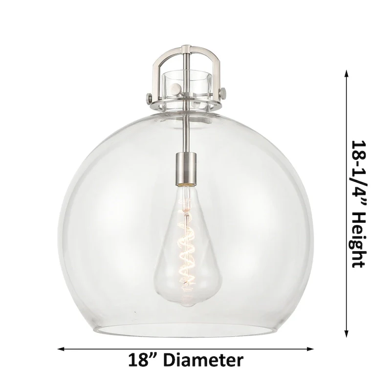 Innovations Lighting 410-1SL-23-18 Newton Sphere Pendant Newton Sphere