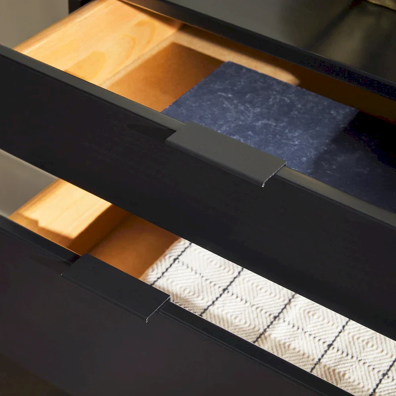 Solid Pine Wood 9-Drawer Dresser with Gallery Top