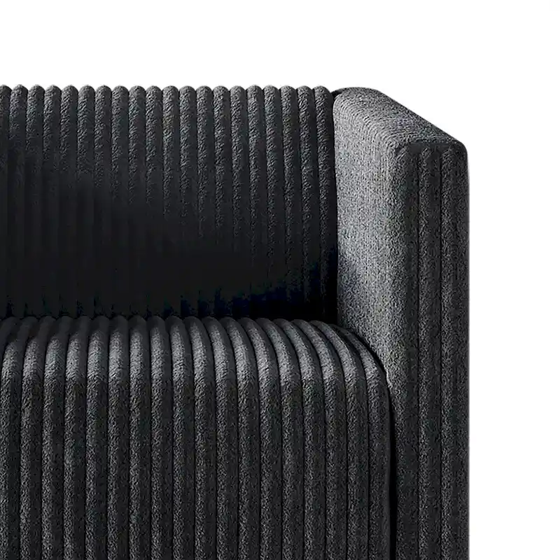 CraftPorch Corduroy Modern and Glamorous Velvet Upholstered Sofa