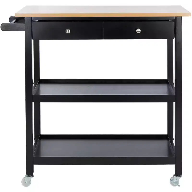 Cohyn 2 Drawer 3 Shelf Kitchen Cart - KCH1401 - Safavieh