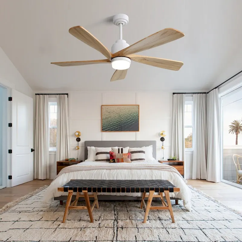 52 Inch Ceiling Fan with Dimmable LED Light Remote Control