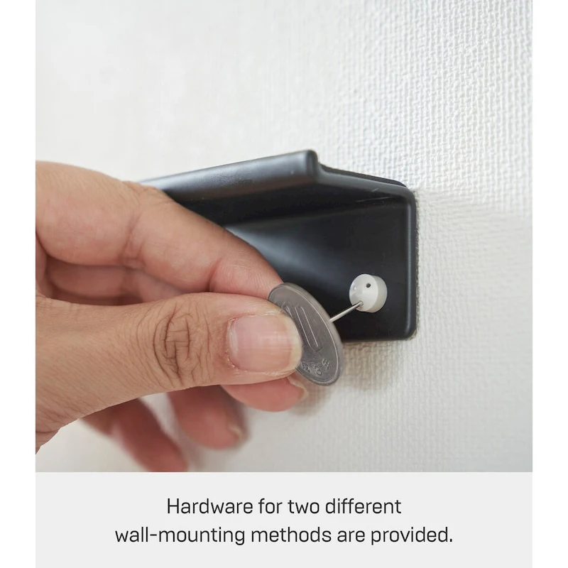 Yamazaki Home Wall-Mounted Phone Holder, Steel, Holds 2.2 lbs - L 1.26 x W 5.51 x H 1.3 inches