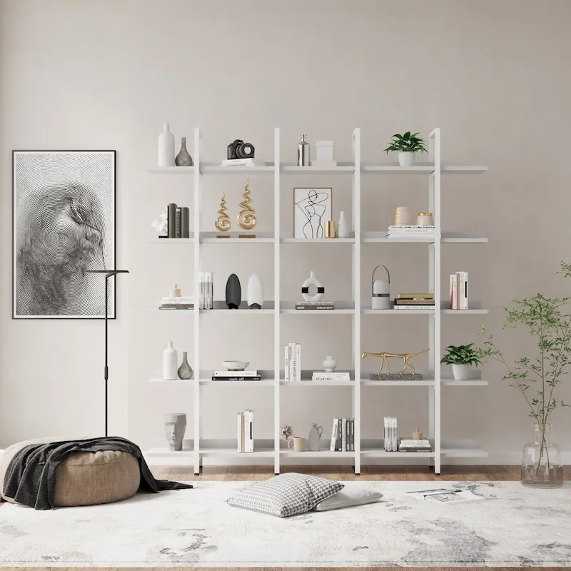 5 Tier Bookcase Home Office Open Bookshelf