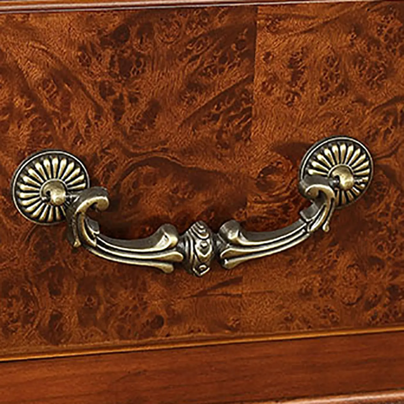 Traditional Solid Wood Brown Display Bookcase