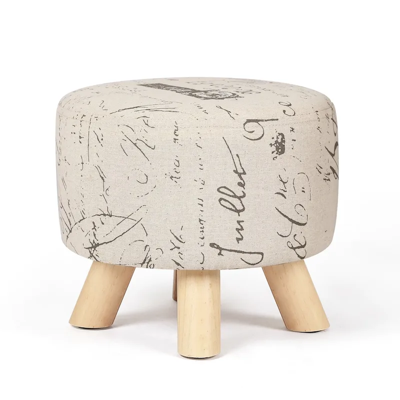 Adeco Foot Rest Ottoman Pet Stool