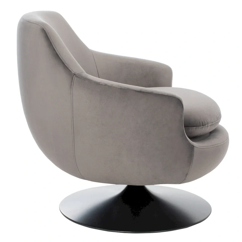 SAFAVIEH Couture Citine Velvet Swivel Accent Chair - 31.1 W x 32.3 L x 29.5 H - 31.1 W x 32.3 L x 29.5 H