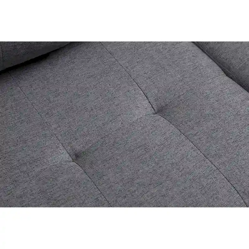 Living room sofa with convertible chaise longue