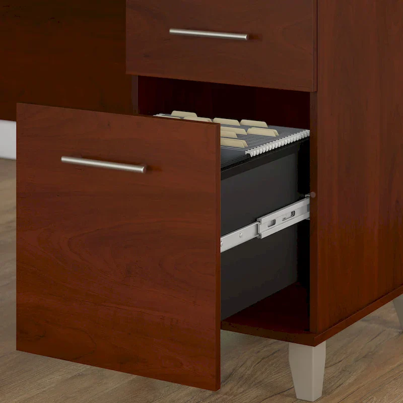 Office Desk with Drawers - 60W Transitional Style