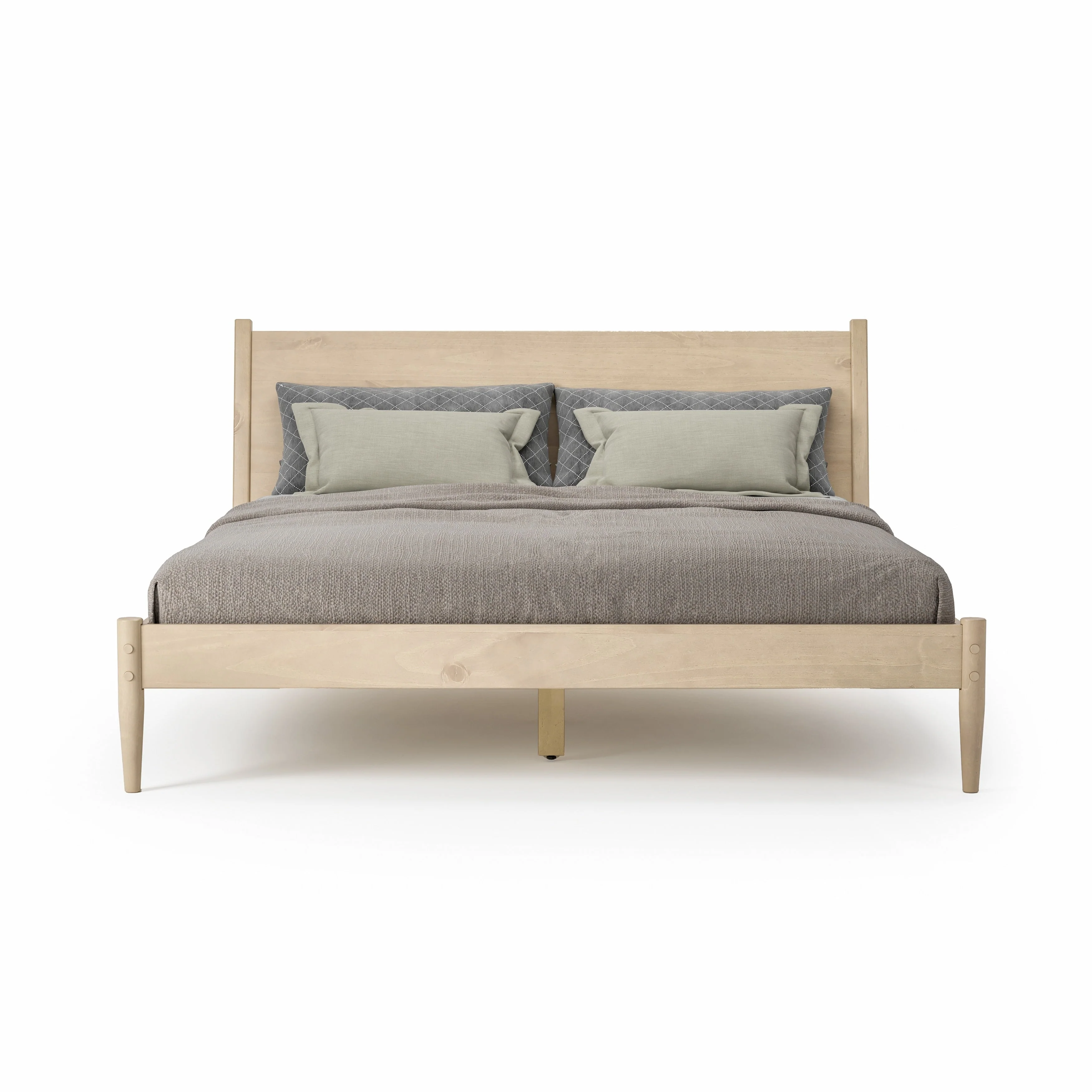 Mid-Century Panel Bed