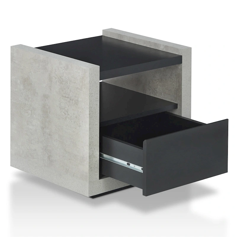 Kendelle Industrial 18-inch 1-Shelf Side Table by Furniture of America