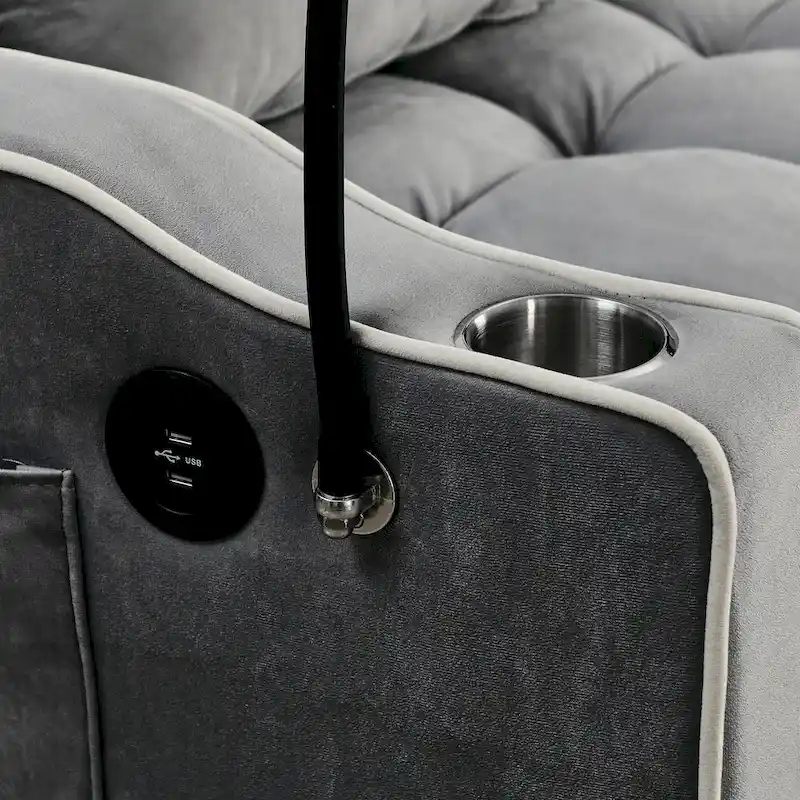 55.51 inch versatile foldable sofa bed in 3 lengths