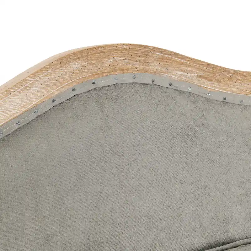 Classic Home Brittani Upholstered Grey Arm Chair - 38Hx29Wx31D