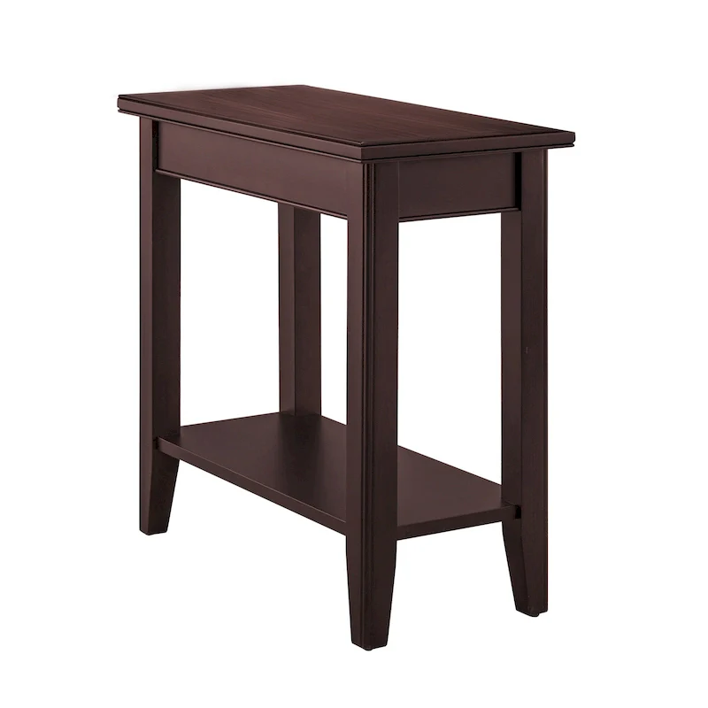 Leick Home Laurent Narrow End Table with Shelf