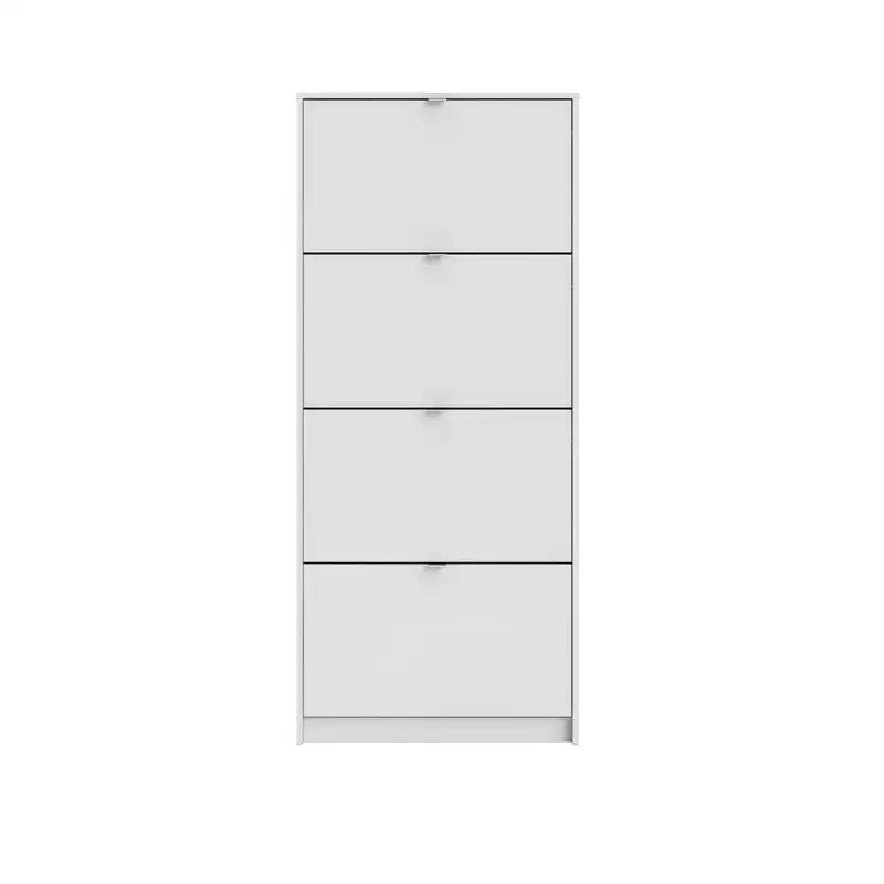 Tvilum, Bright 4 Drawer Shoe Cabinet, White