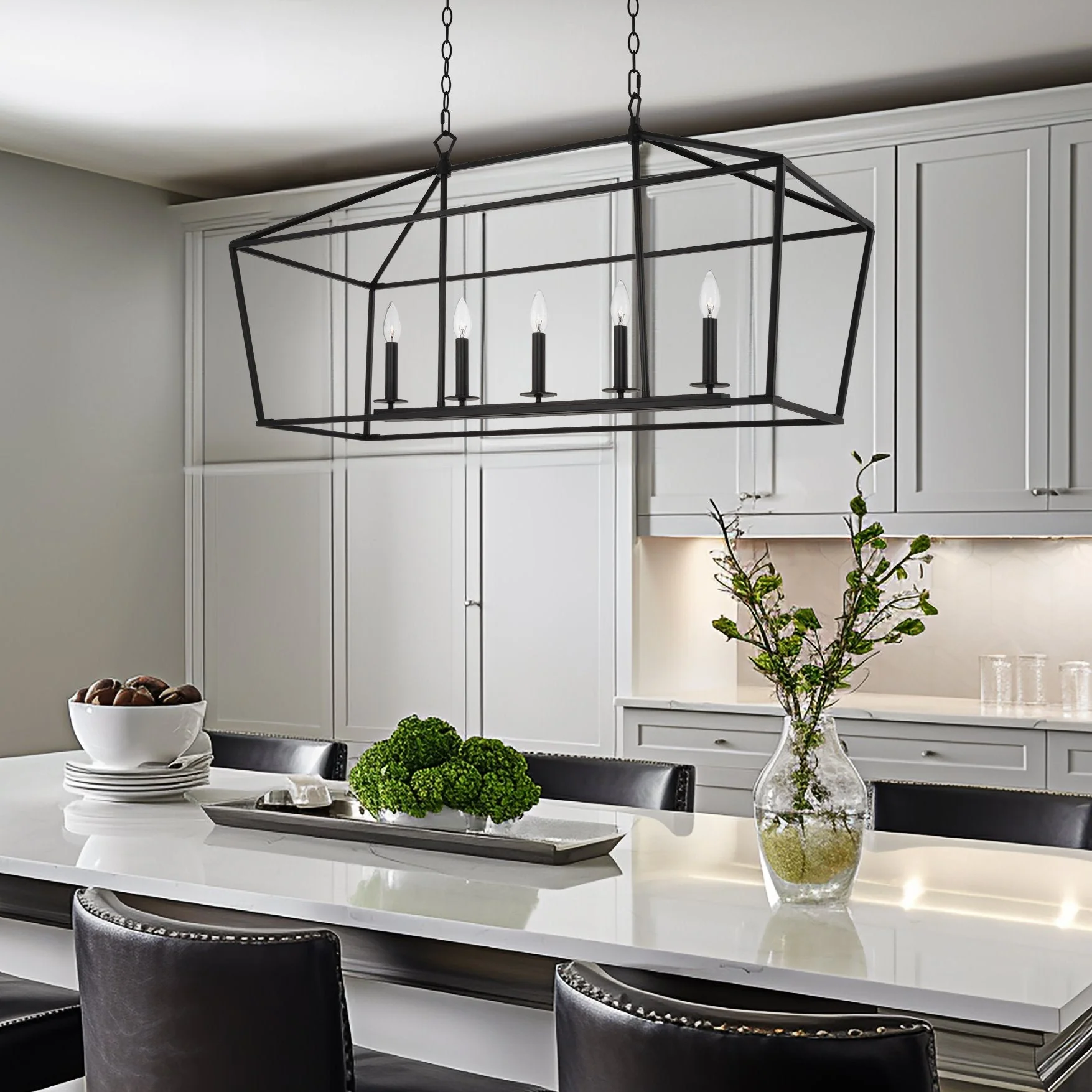 Burke 40 5-Light Large Modern Lantern Island Light