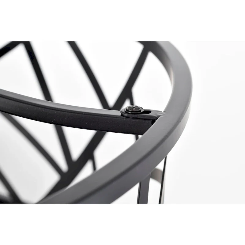 Leyton 24-inch Matte Black 6 Lights 3 Blades Lighted Ceiling Fan with Remote