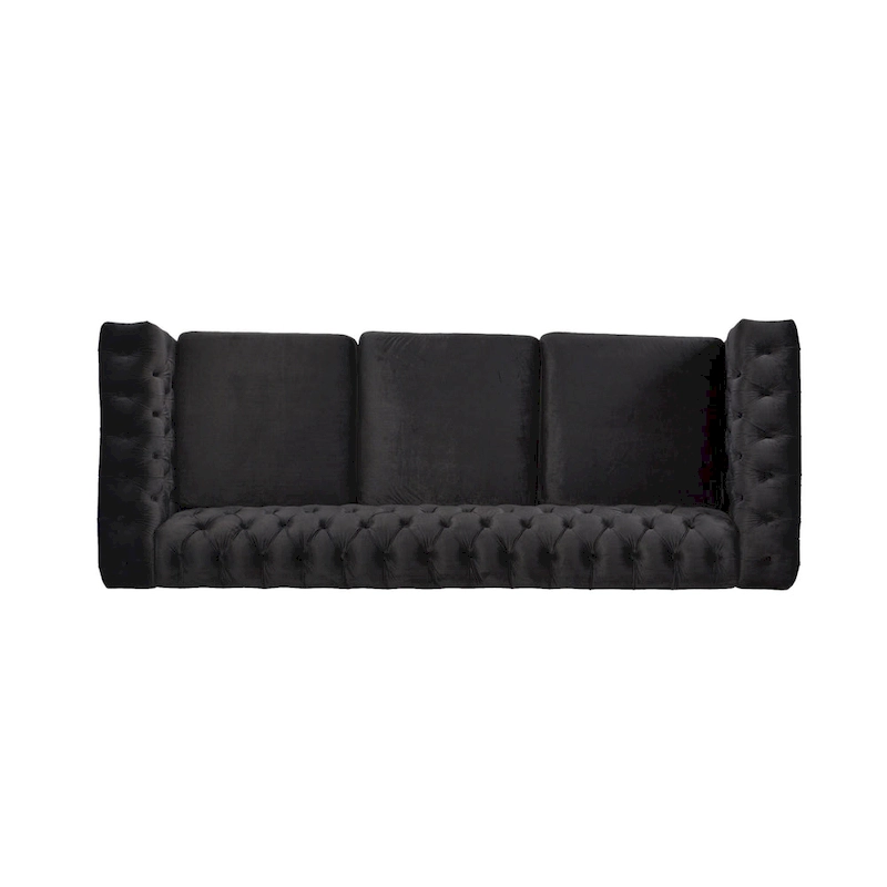 Chesterfield 3-seater Sofa with Button Tufting and Nailheads