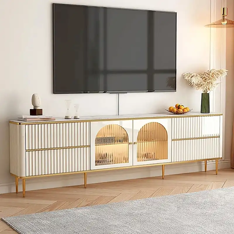 Light Luxury Modern Rectangle TV Stand