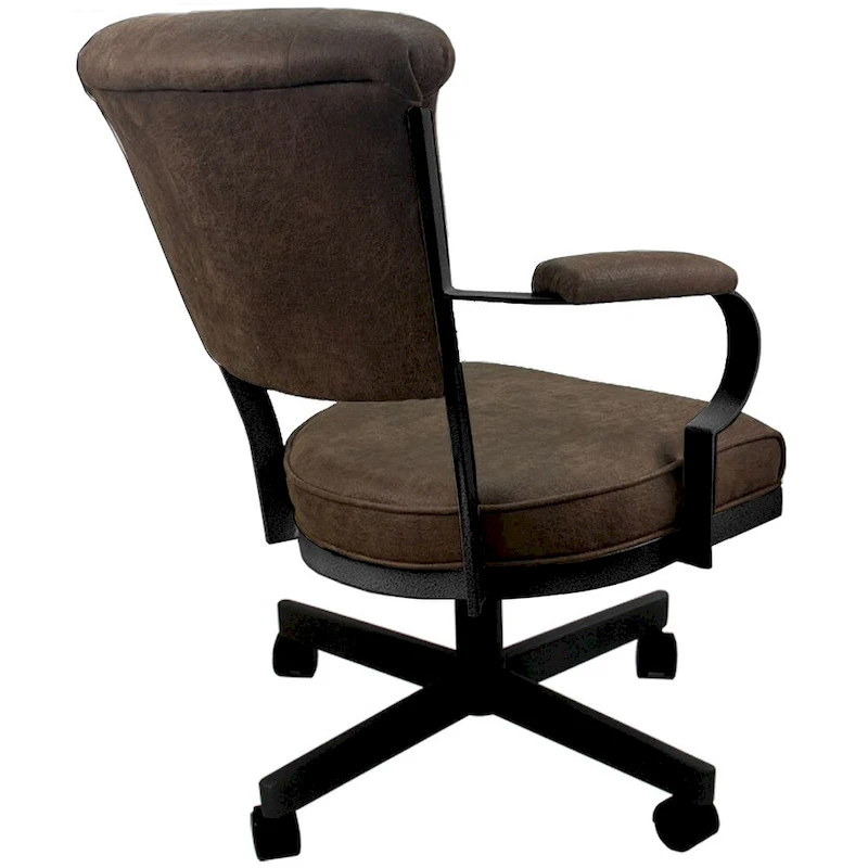 Miami Swivel Metal Caster Chair on Reading Base - 18 High Seat