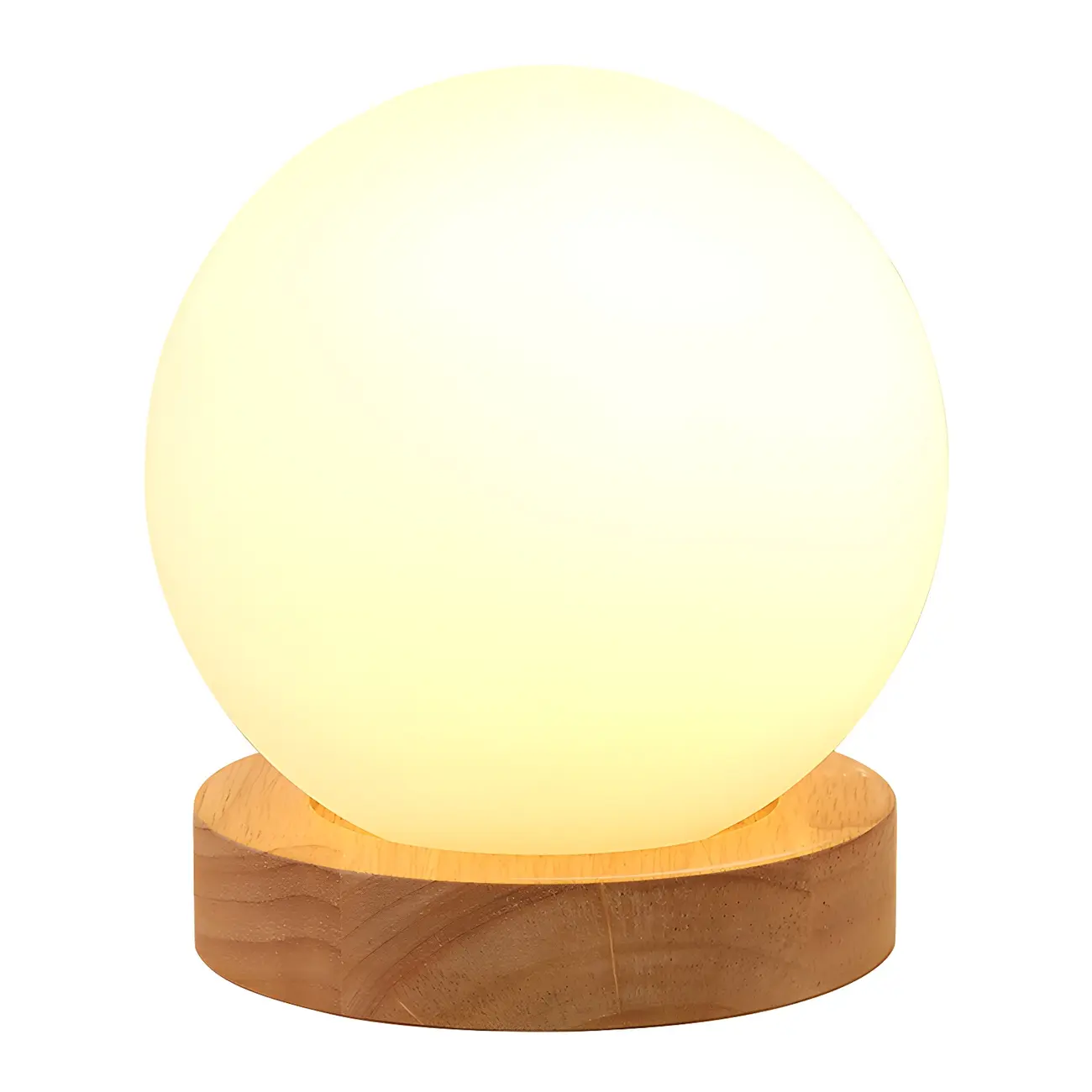 Creative House-Shaped Wooden Bedside Lamp