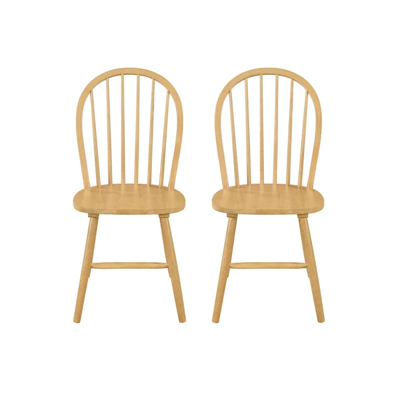 Declan Farmhouse High Back Spindle Dining Chairs (Set of 2) by Christopher Knight Home - 36H