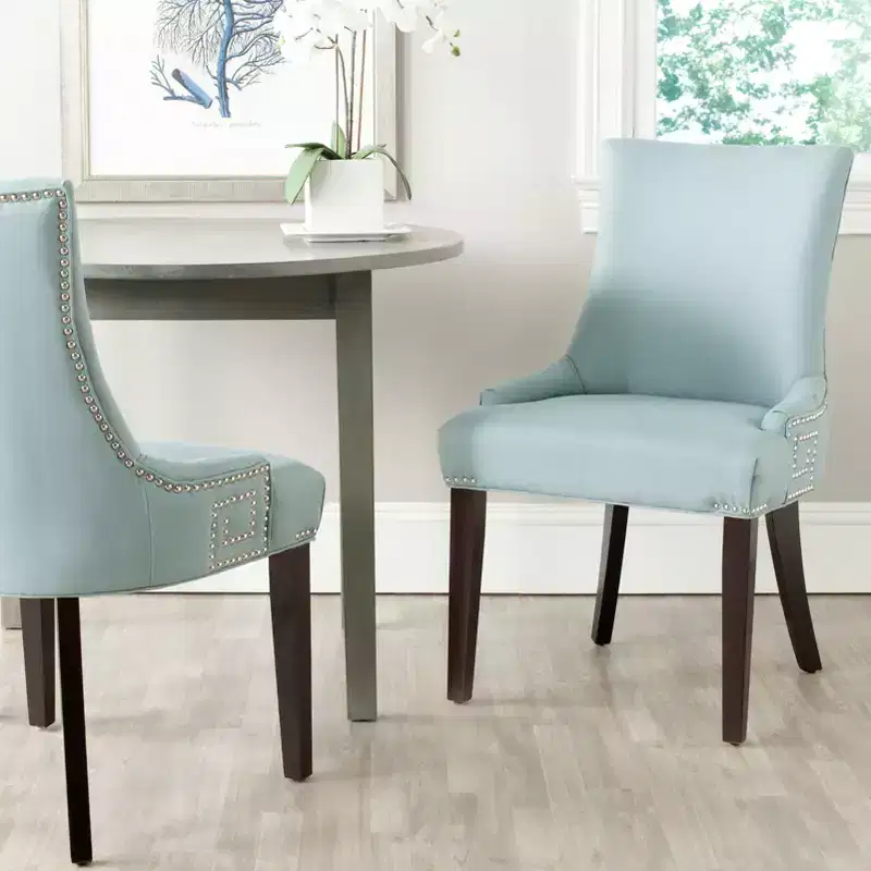 Gretchen 20 Side Chair With Nail Head Trim (Set of 2) - MCR4718 - Safavieh Couture