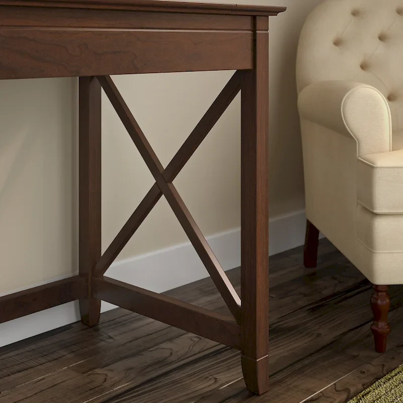 Key West 54W Computer Desk with Cabinet and Bookcase by Bush Furniture