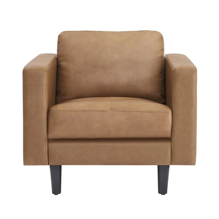 Genuine Mid-Century Leather Sofa