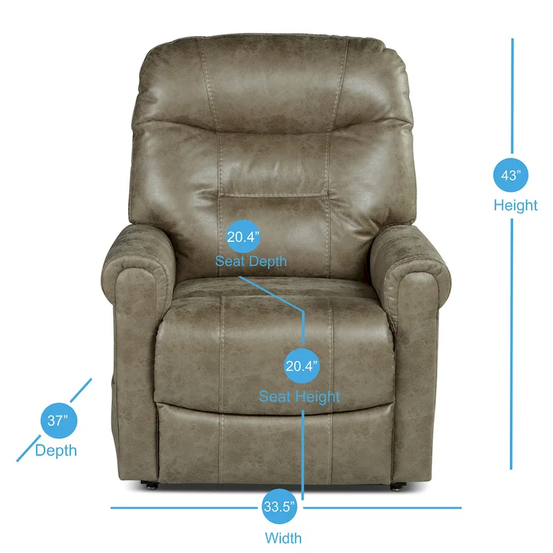 Osceola Power Lift Recliner with Heat and Massage