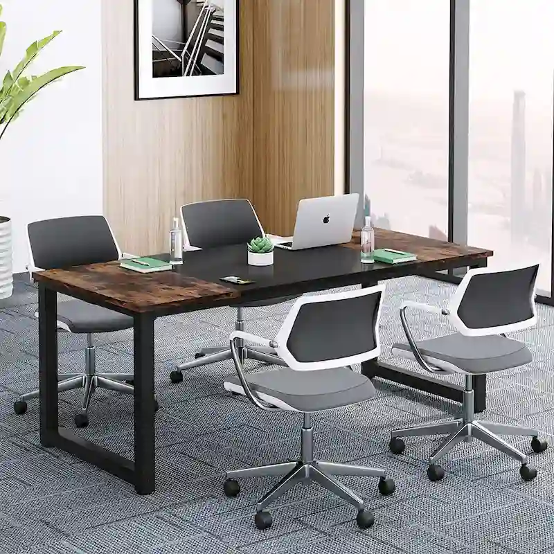 70.8 Large Computer Desk Conference Table with Thicken Frame