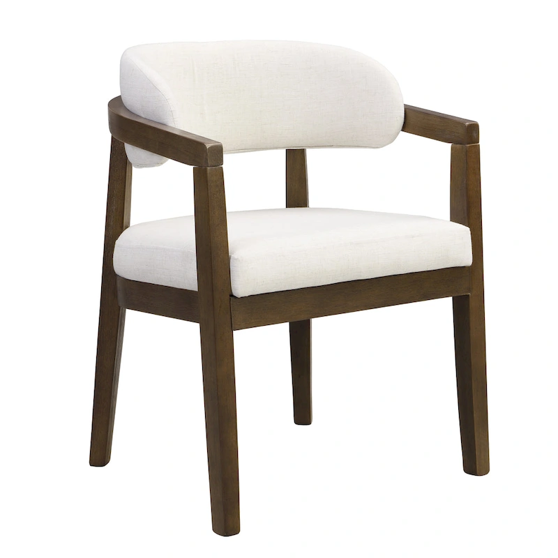 Christopher Knight Home - Carter Modern Dining Armchair Set of 2 with Upholstered Seating and Solid Wood Frame