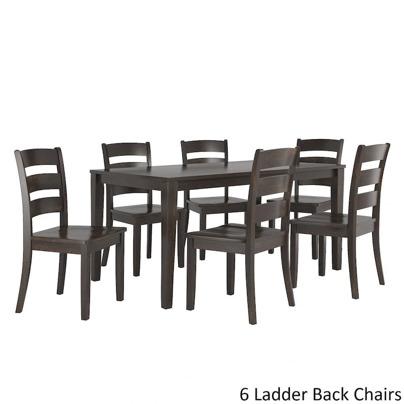 Wilmington II 60-Inch Rectangular Antique Black Dining Set by iNSPIRE Q Classic