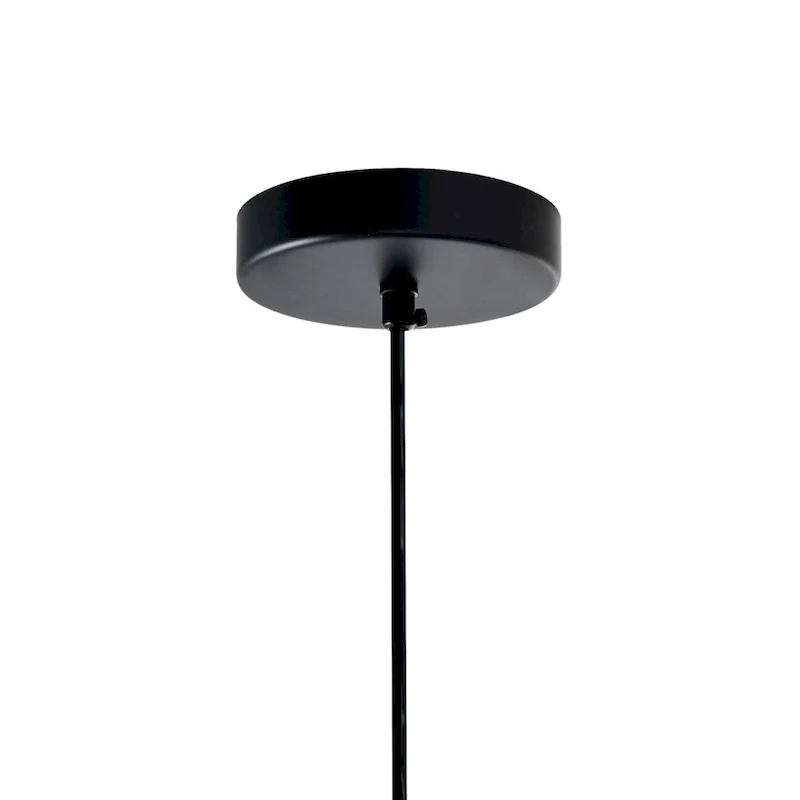 Dynamic 15 Inch 1 Light Down Pendant With Black Finish