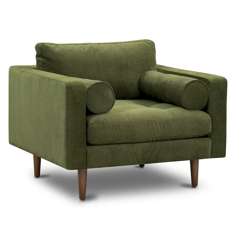 Poly & Bark Napa Fabric Lounge Chair