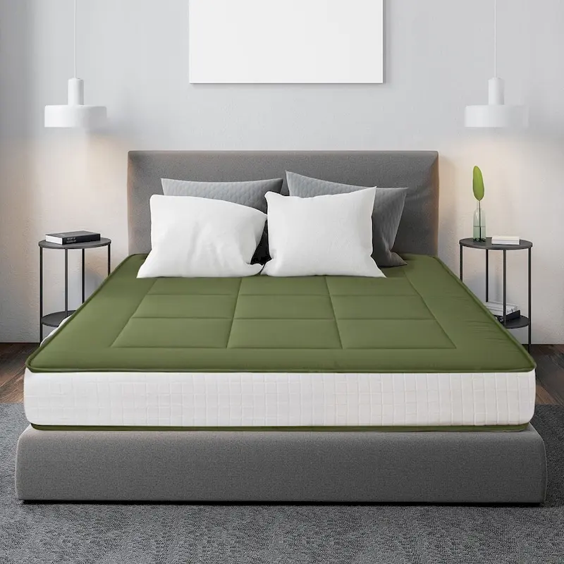 Green / Black / Navy 6-Inch Futon Mattress, Twin / Full / Queen, Single