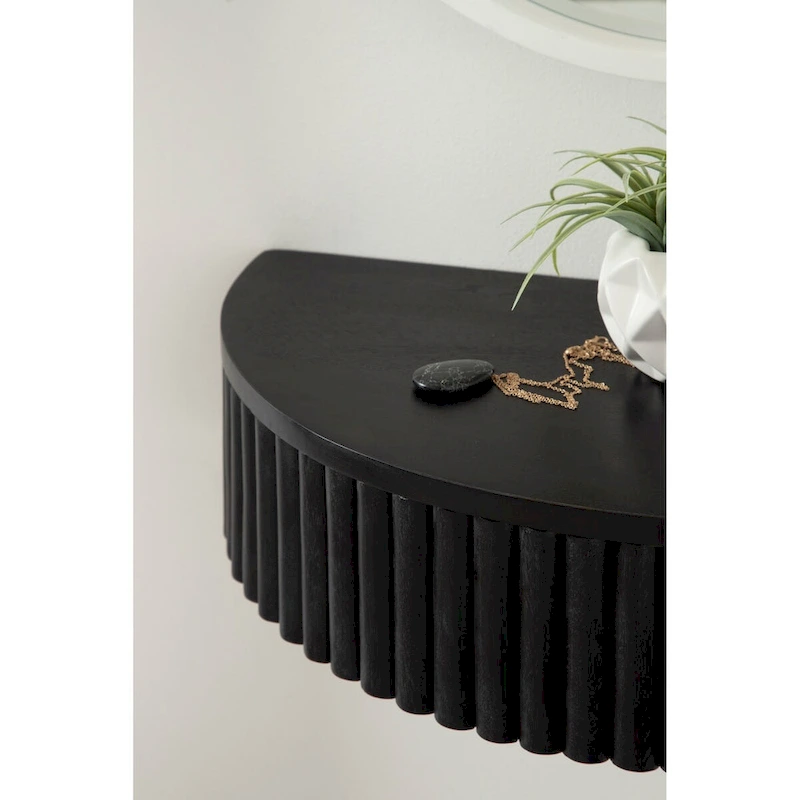 Kate and Laurel Reid Ribbed Floating Side Table