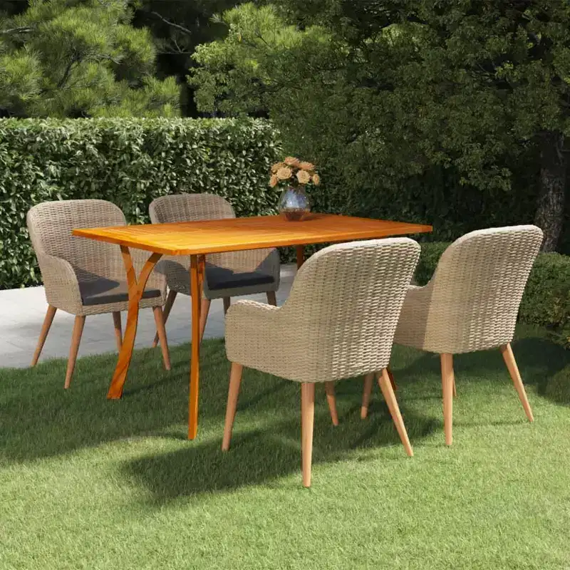 vidaXL Patio Lounge Set Sectional Sofa with Cushions Solid Wood Pine