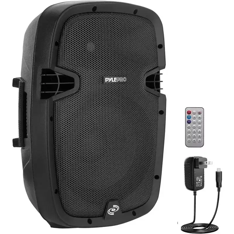 Pyle Bluetooth PA Speaker System, 10 Subwoofer, 1000W MAX, FM Radio, USB/SD, Aux Input, Recording Ability  PPHP1037UB