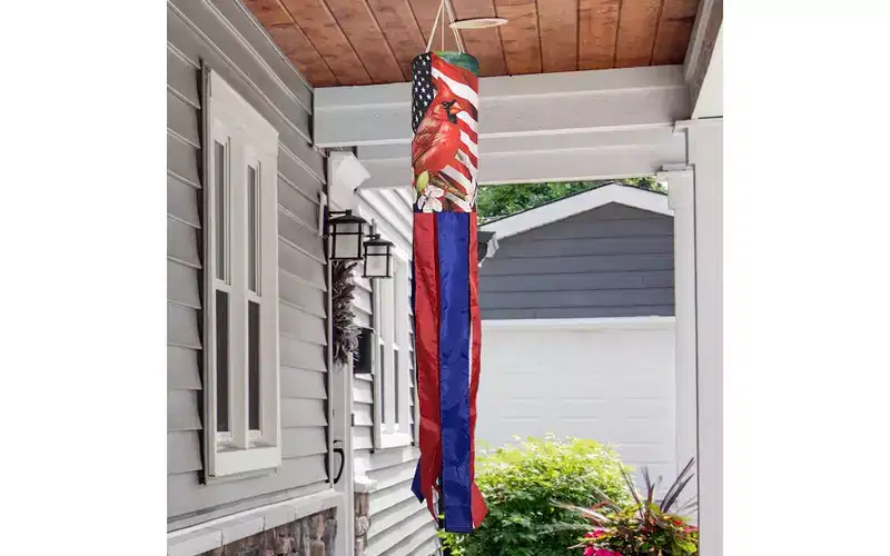 Briarwood Lane Spring American Cardinal Windsock Wind Twister 40x6 For Spring Wind Spinner