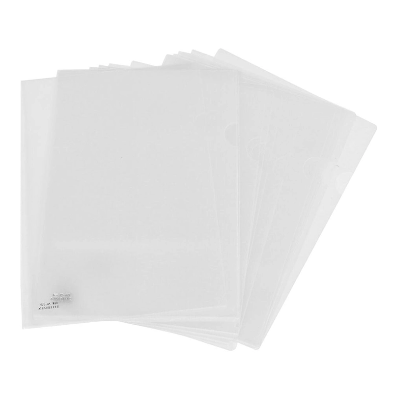 Portable Plastic Clear A4 Paper Document File Folder Holder 20 Pcs