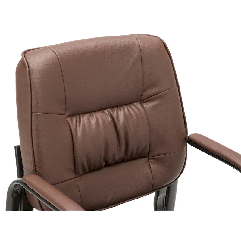 BTExpert Premium Leather Office Executive Waiting Room Guest/Reception Side Conference Chair
